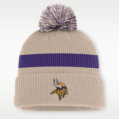 Minnesota Vikings Rewind Peak Men's Nike NFL Cuffed Pom Beanie